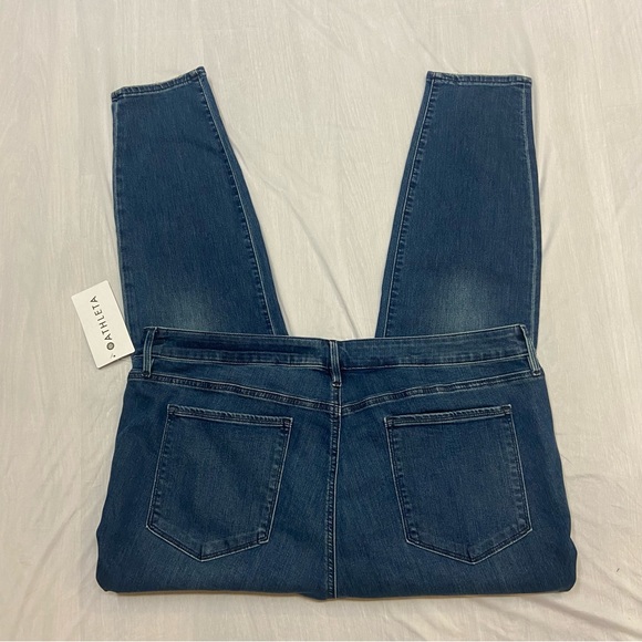 Athleta Sculptek Distressed Skinny Jeans All Around Stretch High Rise Size 24X - Picture 6 of 12